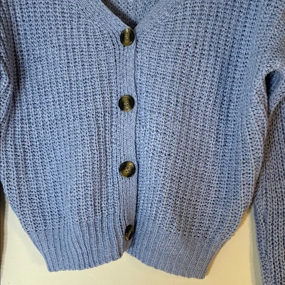 NWT. Sincerely Jules Boho Blue Drop Shoulder Cardigan Sweater. Large. - Picture 4 of 11